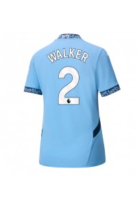 Fotbalové Dres Manchester City Kyle Walker #2 Dámské Domácí Oblečení 2024-25 Krátký Rukáv